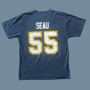 Junior Seau San Diego Chargers Vintage 75th Mitchell & Ness Football T-Shirt
